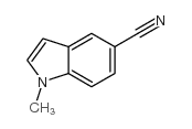 1-甲基-1H-吲哚-5-甲腈结构式