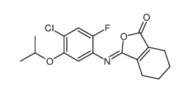 3-(4-chloro-2-fluoro-5-propan-2-yloxyphenyl)imino-4,5,6,7-tetrahydro-2-benzofuran-1-one Structure