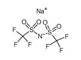 双(三氟甲基磺酰基)酰亚胺钠结构式