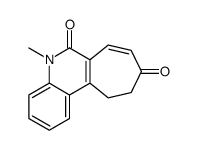5-methyl-10,11-dihydrocyclohepta[c]quinoline-6,9-dione结构式