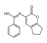 N-(2-oxo-6,7-dihydro-5H-cyclopenta[b]pyran-3-yl)benzamide结构式