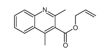 prop-2-enyl 2,4-dimethylquinoline-3-carboxylate结构式