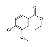 ethyl 4-chloro-3-methoxybenzoate结构式