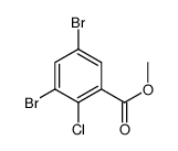 methyl 3,5-dibromo-2-chlorobenzoate结构式
