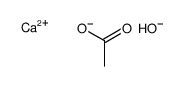 (acetato-O)hydroxycalcium Structure