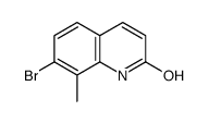 7-bromo-8-methyl-1H-quinolin-2-one结构式