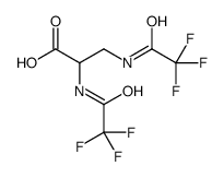 2,3-bis[(2,2,2-trifluoroacetyl)amino]propanoic acid结构式