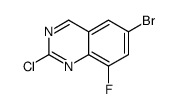 6-溴-2-氯-8-氟喹结构式