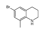 6-bromo-8-methyl-1,2,3,4-tetrahydroquinoline结构式