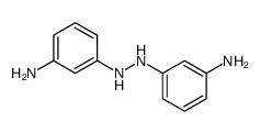 N,N'-bis-(3-amino-phenyl)-hydrazine结构式