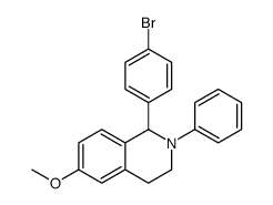 1-(4-bromophenyl)-6-methoxy-2-phenyl-3,4-dihydro-1H-isoquinoline结构式