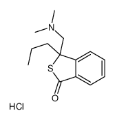 3-[(dimethylamino)methyl]-3-propyl-2-benzothiophen-1-one,hydrochloride结构式