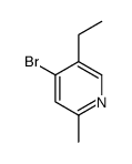 4-溴-5-乙基-2-甲基吡啶结构式