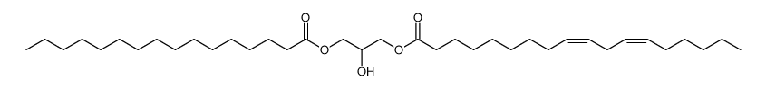 1-亚麻酰-3-棕榈酰-外消旋-甘油结构式