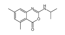 5,7-dimethyl-2-isopropylamino-4H-3,1-benzoxazin-4-one结构式