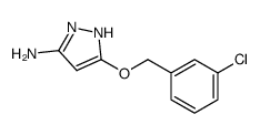 5-[(3-chlorophenyl)methoxy]-1H-pyrazol-3-amine Structure