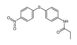 propionic acid-[4-(4-nitro-phenylsulfanyl)-anilide] Structure