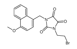 1-(2-bromoethyl)-3-[(4-methoxynaphthalen-1-yl)methyl]imidazolidine-2,4,5-trione Structure