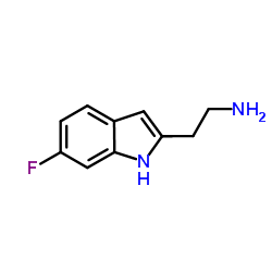 2-(6-Fluoro-1H-indol-2-yl)ethanamine结构式