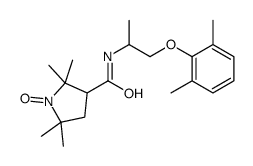 N-[1-(2,6-dimethylphenoxy)propan-2-yl]-2,2,5,5-tetramethyl-1-oxidopyrrolidin-1-ium-3-carboxamide Structure