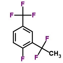 2-(1,1-Difluoroethyl)-1-fluoro-4-(trifluoromethyl)benzene Structure