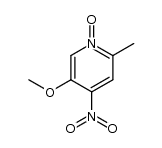 5-methoxy-2-methyl-4-nitro-pyridine-1-oxide结构式