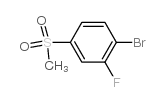 1-BROMO-2-FLUORO-4-(METHYLSULFONYL)BENZENE Structure