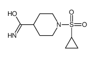 1-(CYCLOPROPYLSULFONYL)PIPERIDINE-4-CARBOXAMIDE Structure