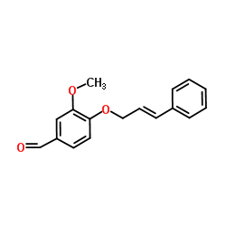 3-Methoxy-4-{[(2E)-3-phenyl-2-propen-1-yl]oxy}benzaldehyde结构式