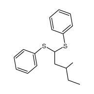3-methyl-1,1-bis(phenylthio)pentane结构式