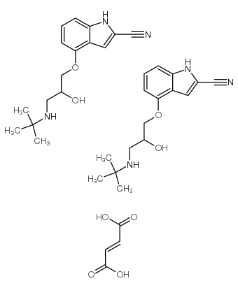 富马酸氰基吲哚洛尔结构式