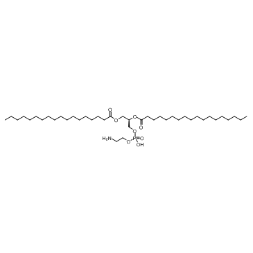 1,2-二硬脂酰基-sn-丙三基-3-磷脂酰乙醇胺(DSPE)结构式