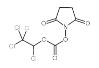 N-(1,2,2,2-四氯乙氧基羰氧基)琥珀酰亚胺结构式