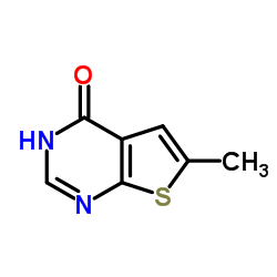 6-甲基-3H-噻吩[2,3-d]嘧啶-4-酮结构式