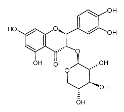 (-)-taxifolin 3-O-β-D-xylopyranoside结构式