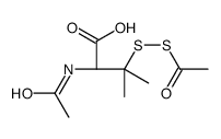 (2R)-2-acetamido-3-(acetyldisulfanyl)-3-methylbutanoic acid结构式