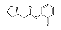 (2-sulfanylidenepyridin-1-yl) 2-(cyclopenten-1-yl)acetate Structure
