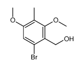 (6-bromo-2,4-dimethoxy-3-methylphenyl)methanol Structure