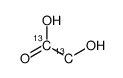 Glycolic Acid-13C2 Structure