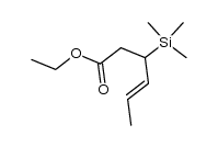 (+/-)-ethyl E-3-trimethylsilylhex-4-enoate Structure