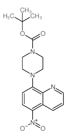 1-BOC-4-(5-硝基喹啉-8-基)哌嗪结构式