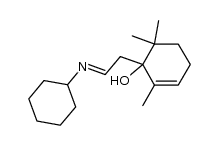 (E)-1-[2-(Cyclohexylimino)ethyl]-2,6,6-trimethyl-2-cyclohexen-1-ol Structure