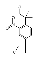 1,4-bis(1-chloro-2-methylpropan-2-yl)-2-nitrobenzene结构式