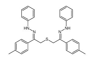 bis(2-(2-phenylhydrazono)-2-(p-tolyl)ethyl)sulfane Structure