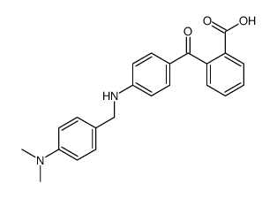 2-[4-[[4-(dimethylamino)phenyl]methylamino]benzoyl]benzoic acid结构式