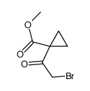 methyl 1-(2-bromoacetyl)cyclopropane-1-carboxylate结构式