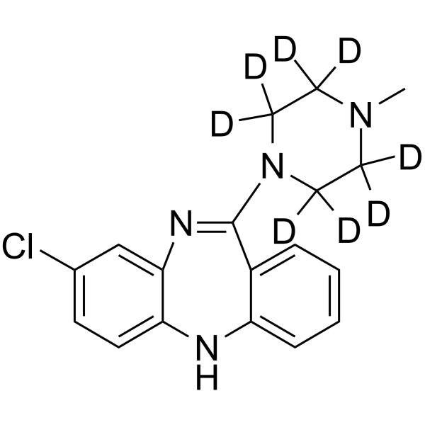 Clozapine D8结构式