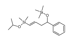 (E)-1-phenyl-4-isopropoxydimethylsilyl-3-buten-1-ol O-trimethylsilyl ether结构式