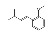 3-methyl-1-(2-methoxyphenyl)-1-butene结构式