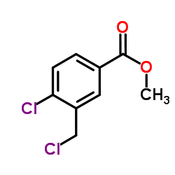 4-氯-3-(氯甲基)苯甲酸甲酯结构式